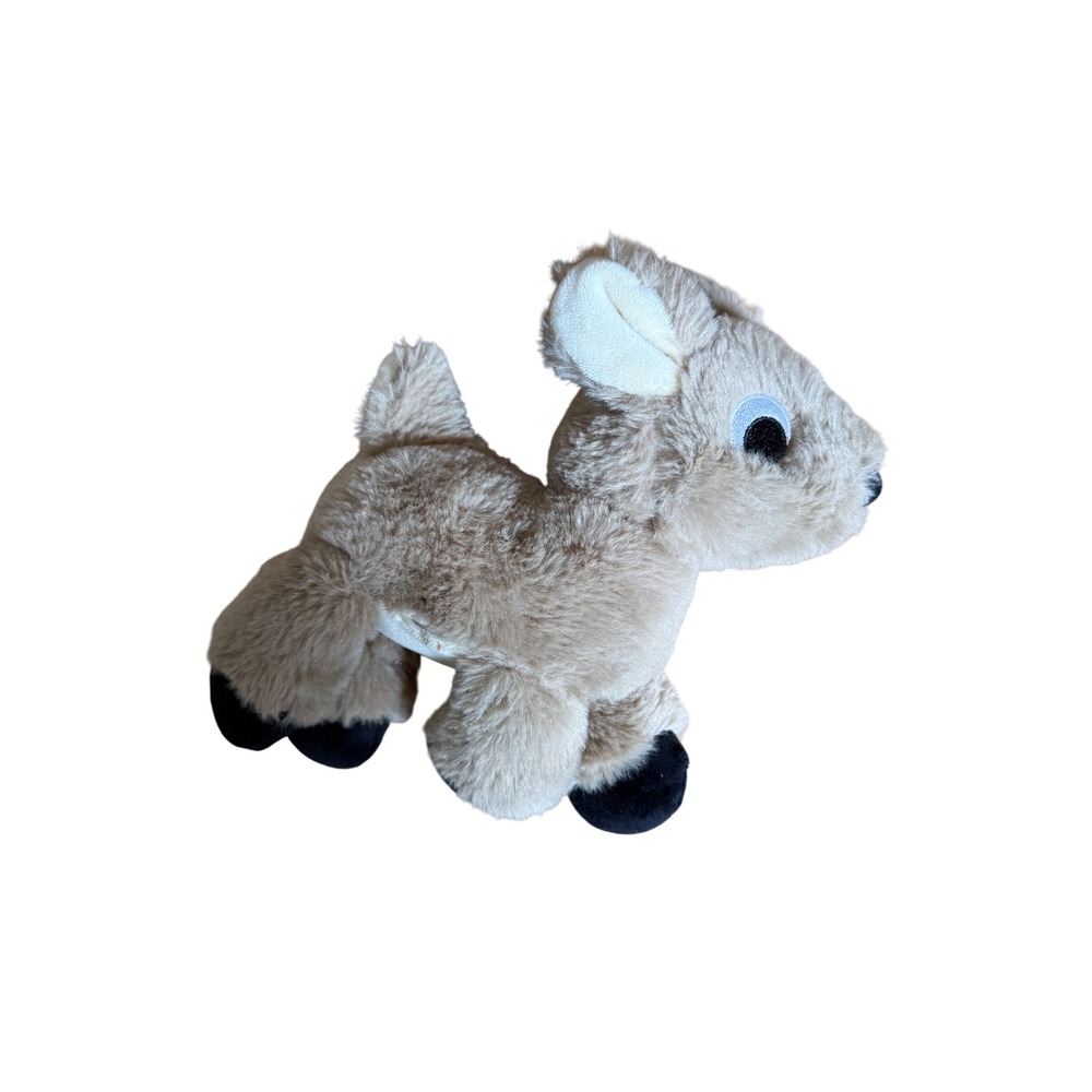 Manhattan Toys Soft Reindeer Deer Fawn 8" Plush Stuffed Animal Bean Bag Feet